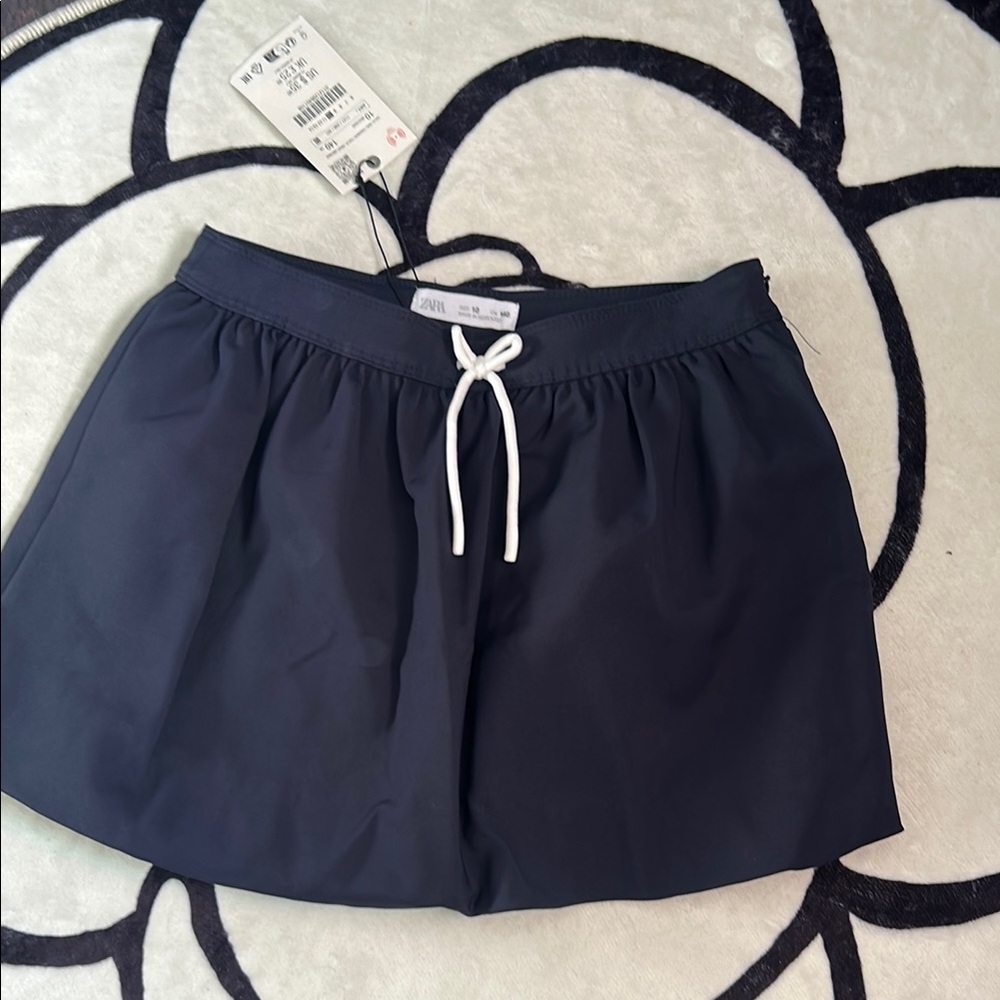Zara navy blue Athletic Shorts Relaxed Fit